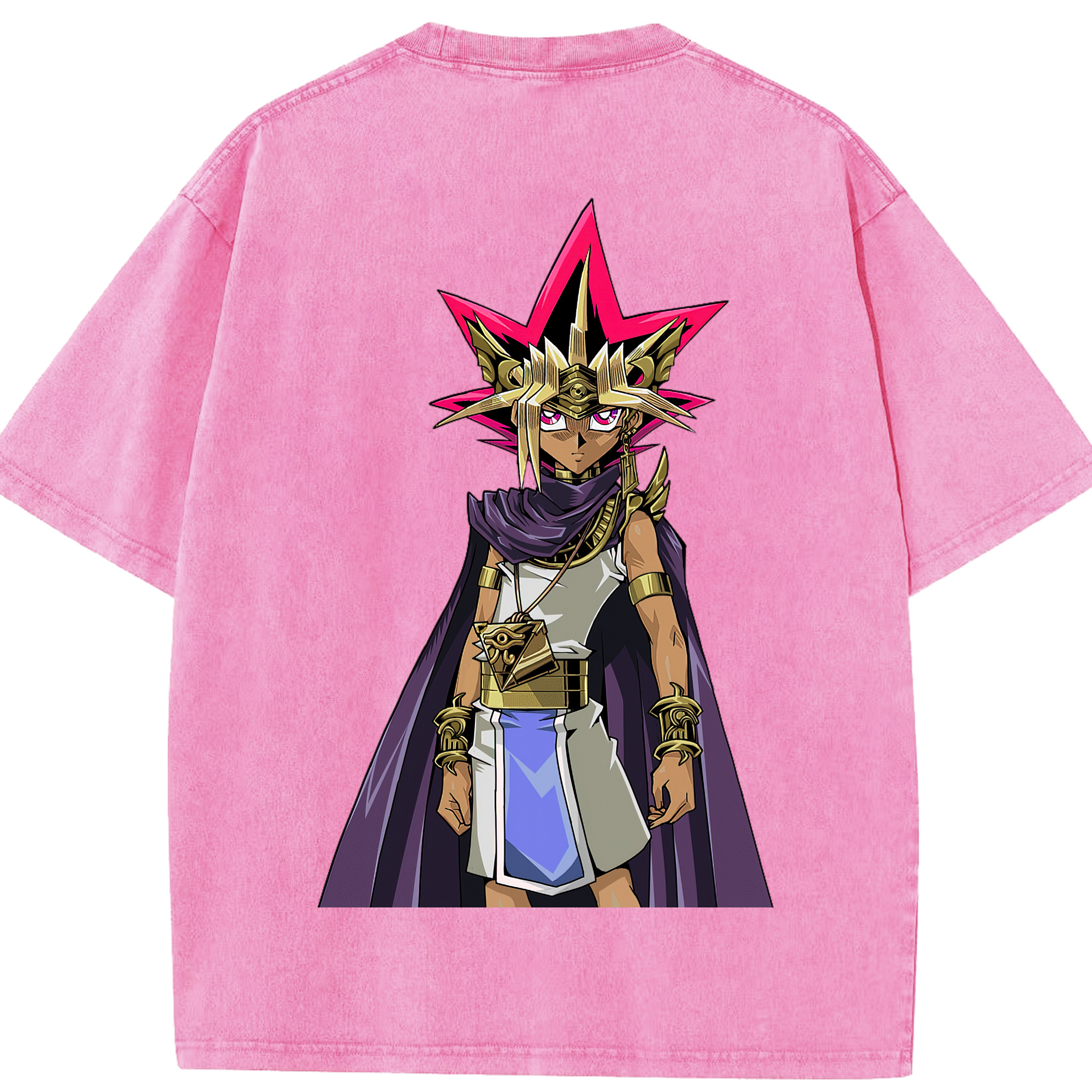（画像用） 遊☆戯☆王 Yu-Gi-Oh! 綿100% ヴィンテージ風 半袖Tシャツ（背面プリント）